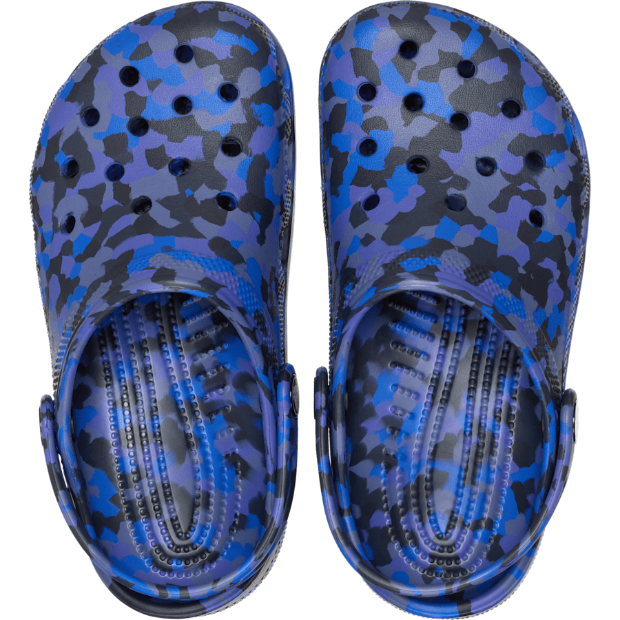 Crocs Kids' Classic Confetti Clog — Blue Bolt / Multi