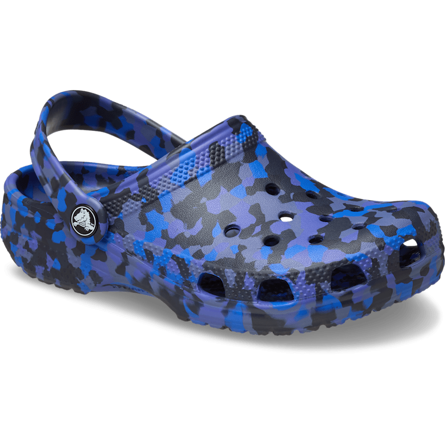 Crocs Kids' Classic Confetti Clog — Blue Bolt / Multi