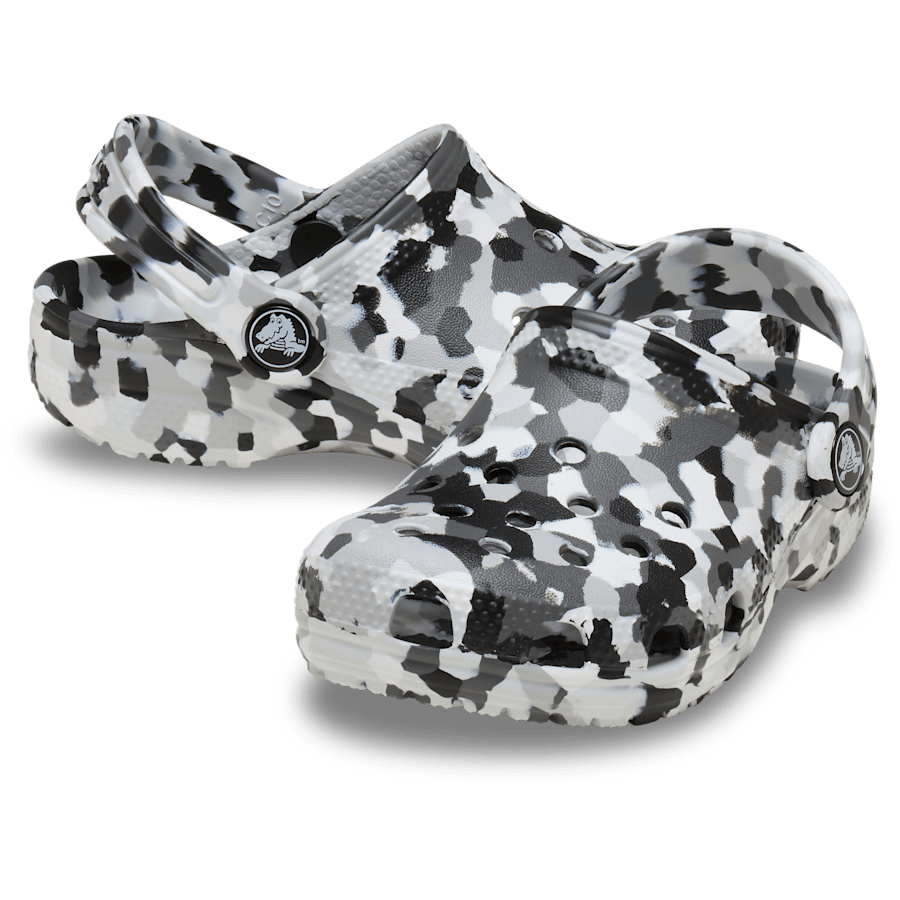 Noir / Blanc Toddler Classic Confetti Clog - Paire - Crocs