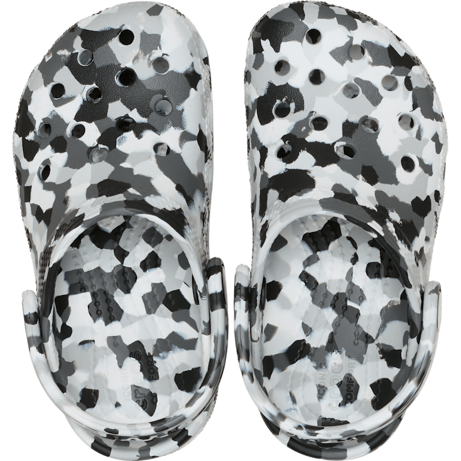 Noir / Blanc Toddler Classic Confetti Clog - Dessus - Crocs