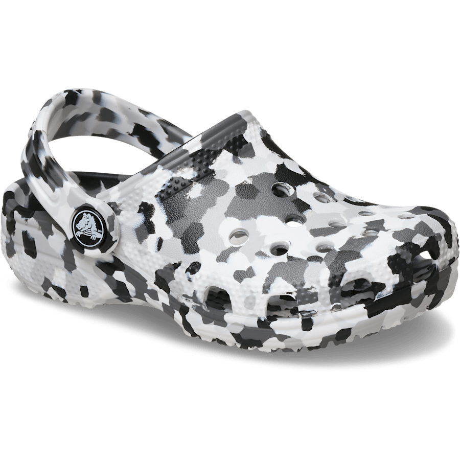 Noir / Blanc Toddler Classic Confetti Clog - Angle - Crocs