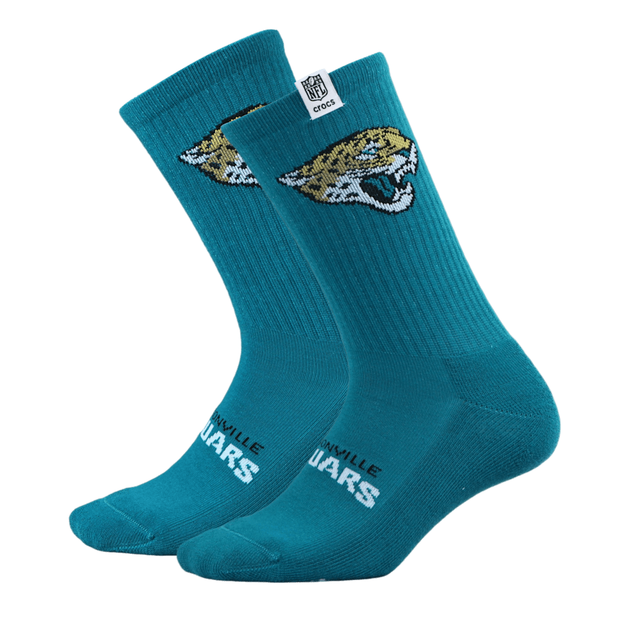 Multi NFL Jacksonville Jaguars Crocs Socks - Side - Crocs