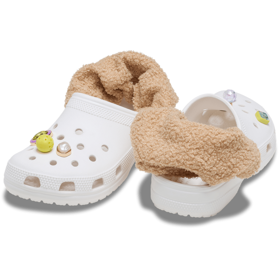 Teddy Faux Fur Back Strap Scrunchie