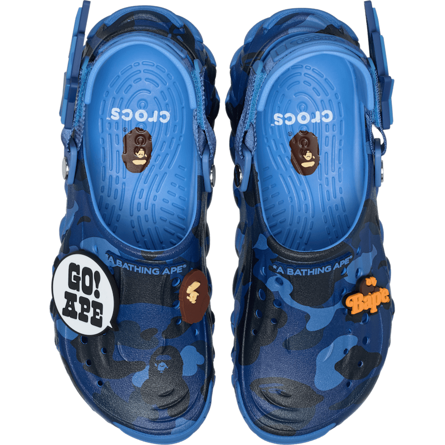 Powder Blue BAPE® x Crocs Echo RO Clog - Side - Crocs