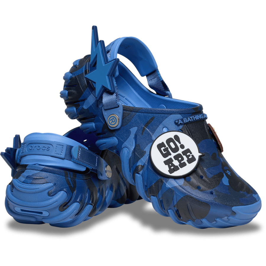 Powder Blue BAPE® x Crocs Echo RO Clog - Pair - Crocs