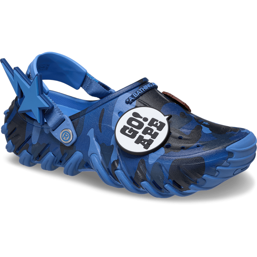 Powder Blue BAPE® x Crocs Echo RO Clog - Angle - Crocs