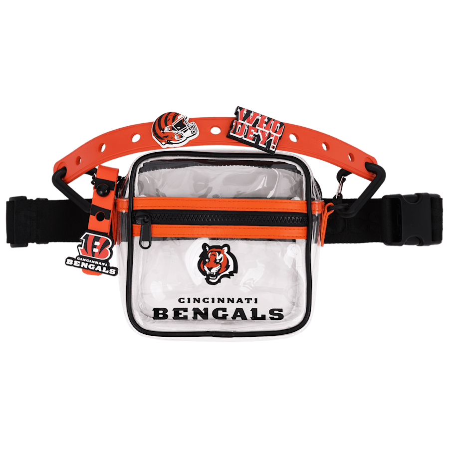 Multi NFL Cincinnati Bengals Clear Stadium Bag - Side - Crocs