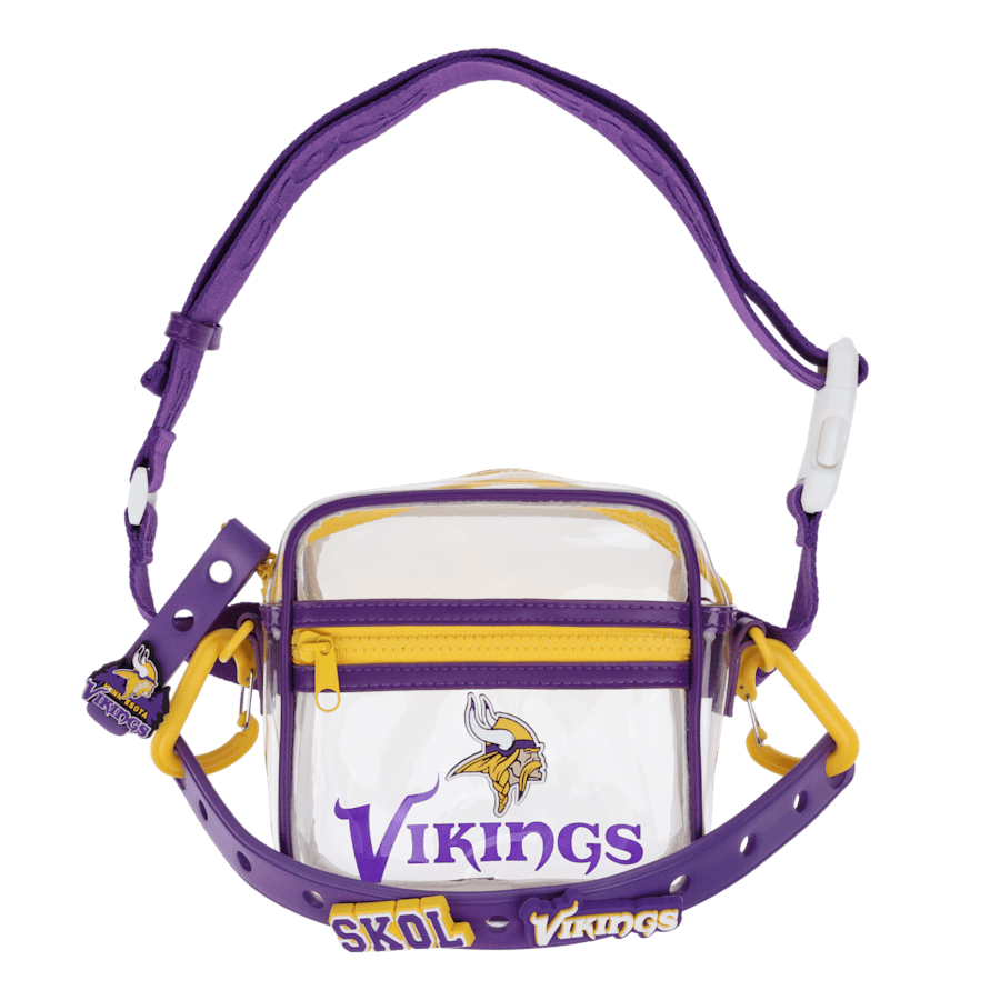 Multi NFL Minnesota Vikings Clear Stadium Bag - Angle - Crocs