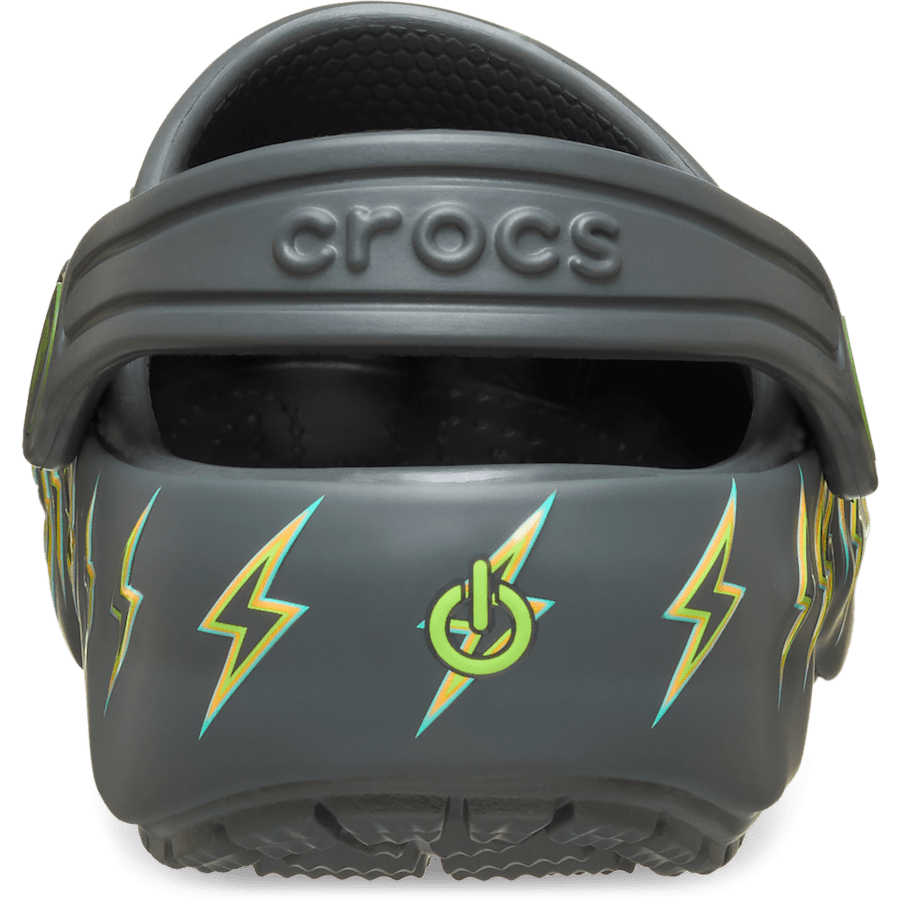 Crocs Toddler Classic Bolt Lights Clog — Carbon