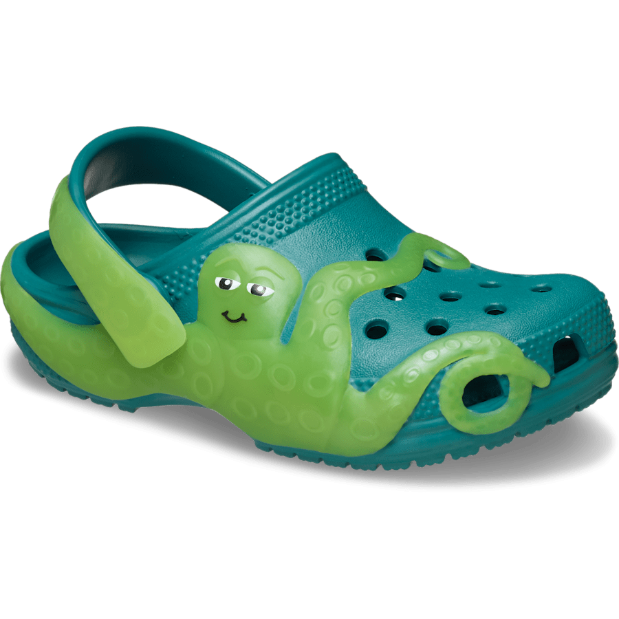 Deep Dive Toddler Classic IAM Color Change Octopus Clog - Angle - Crocs