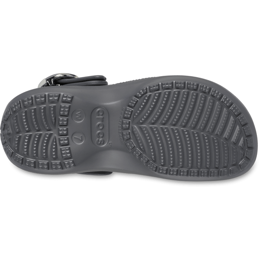 Crocs Classic Platform Dipped Buckle Clog — Carbon