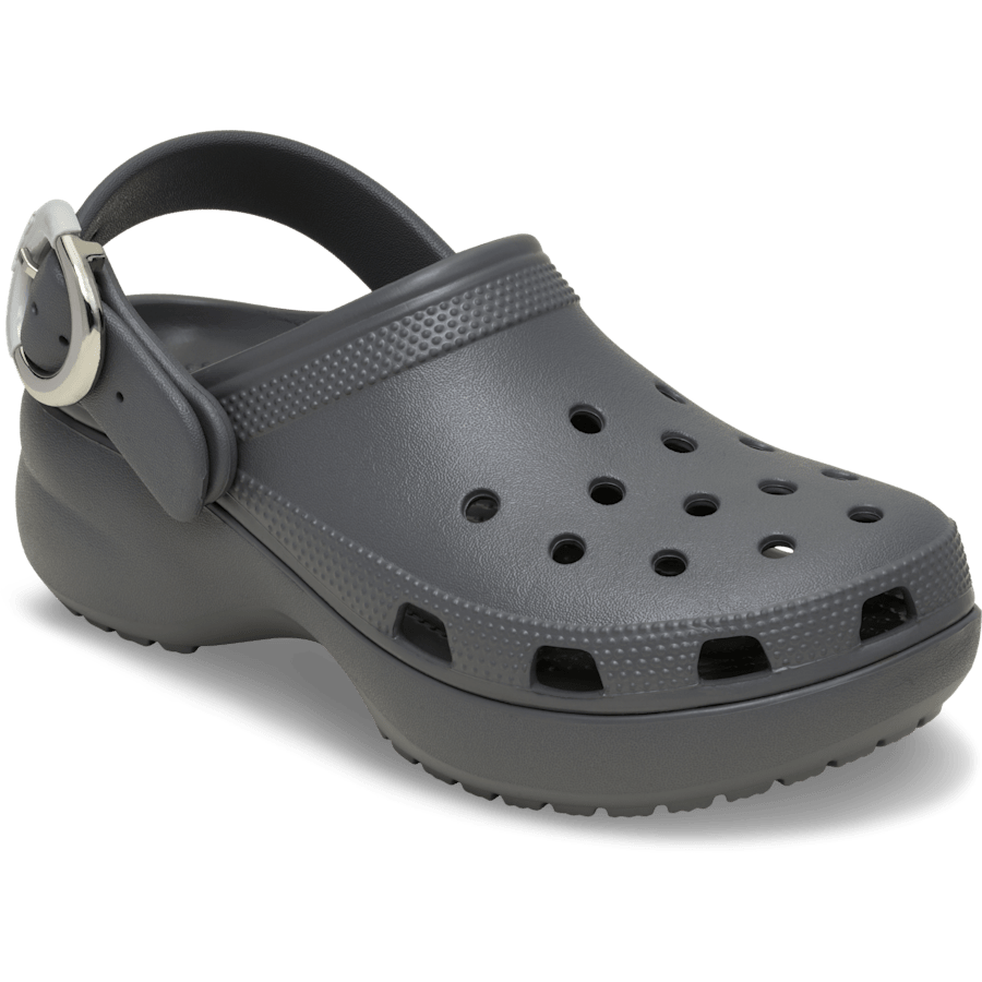 Crocs Classic Platform Dipped Buckle Clog — Carbon