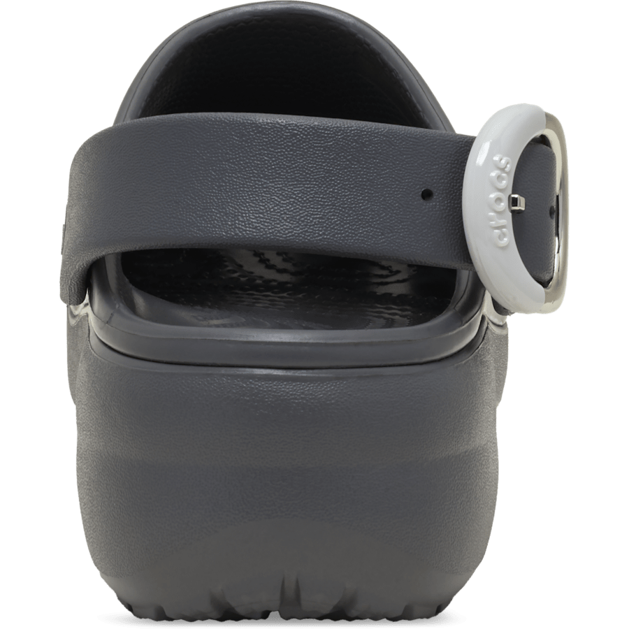 Crocs Classic Platform Dipped Buckle Clog — Carbon