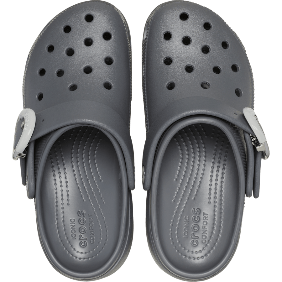 Crocs Classic Platform Dipped Buckle Clog — Carbon