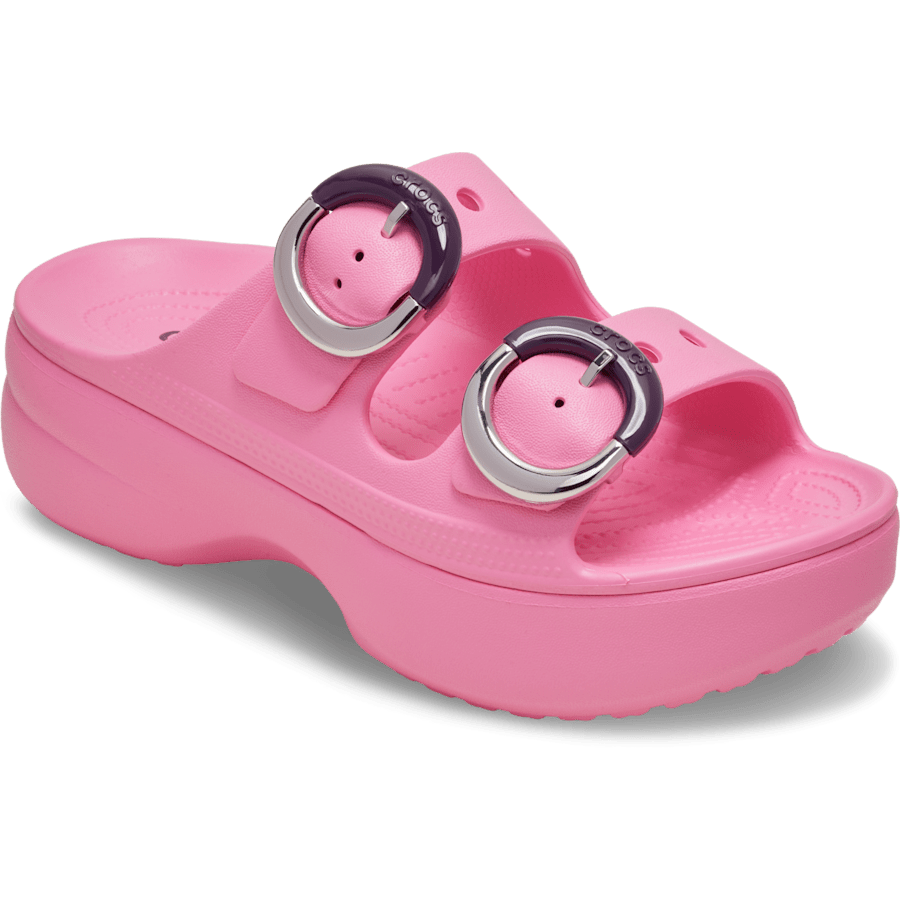 Colour Women's Saturday Platform Dipped Buckle Sandal - Angle - Crocs