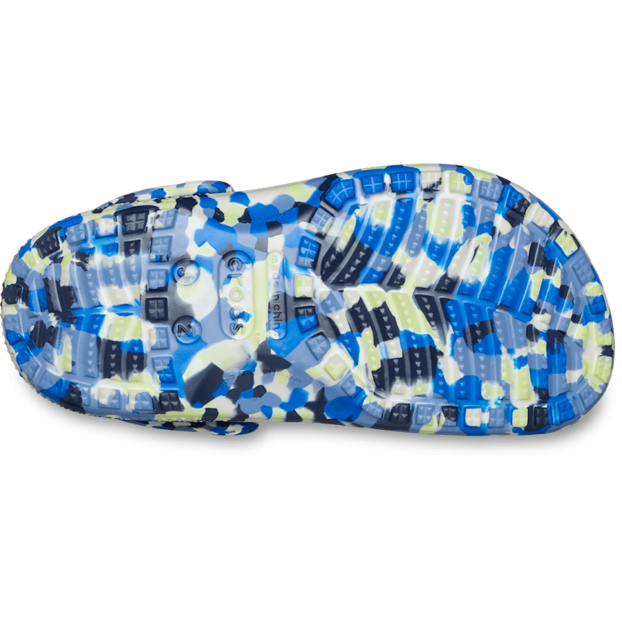 Farbe Kids' Classic Glow Confetti Clog - Ansicht von unten - Crocs