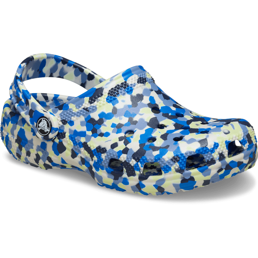 Farbe Kids' Classic Glow Confetti Clog - Schrägsicht - Crocs