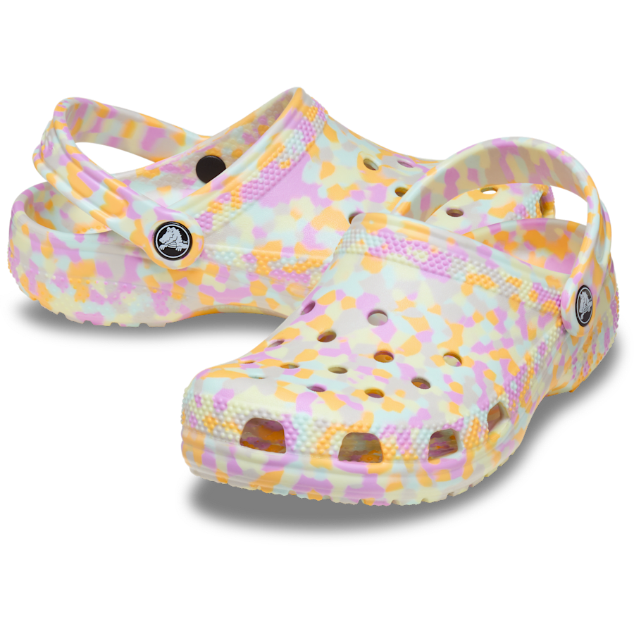 Farbe Kids' Classic Glow Confetti Clog - Paar - Crocs