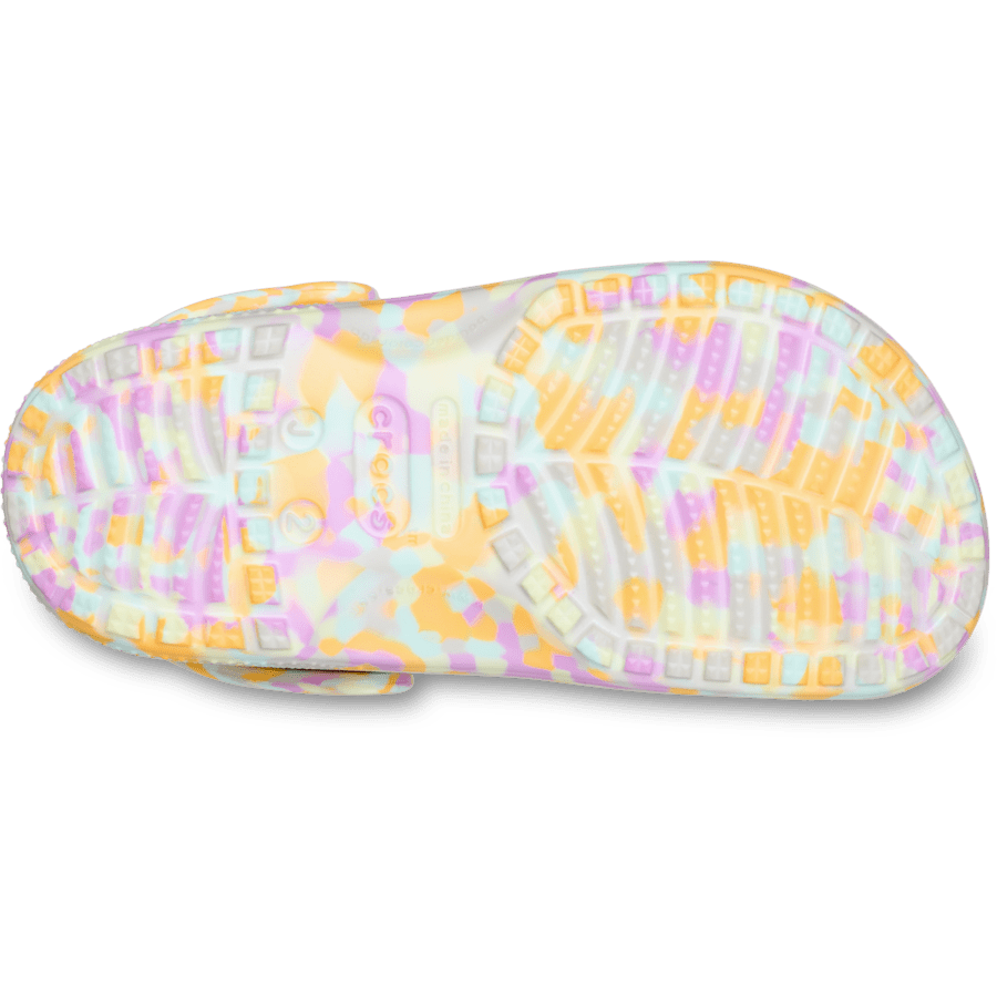 Farbe Kids' Classic Glow Confetti Clog - Ansicht von unten - Crocs