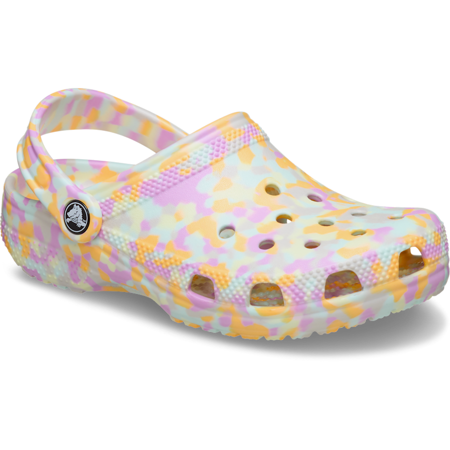 Farbe Kids' Classic Glow Confetti Clog - Schrägsicht - Crocs