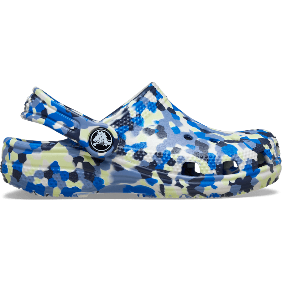 Farbe Toddler Classic Glow Confetti Clog - Seitenansicht - Crocs