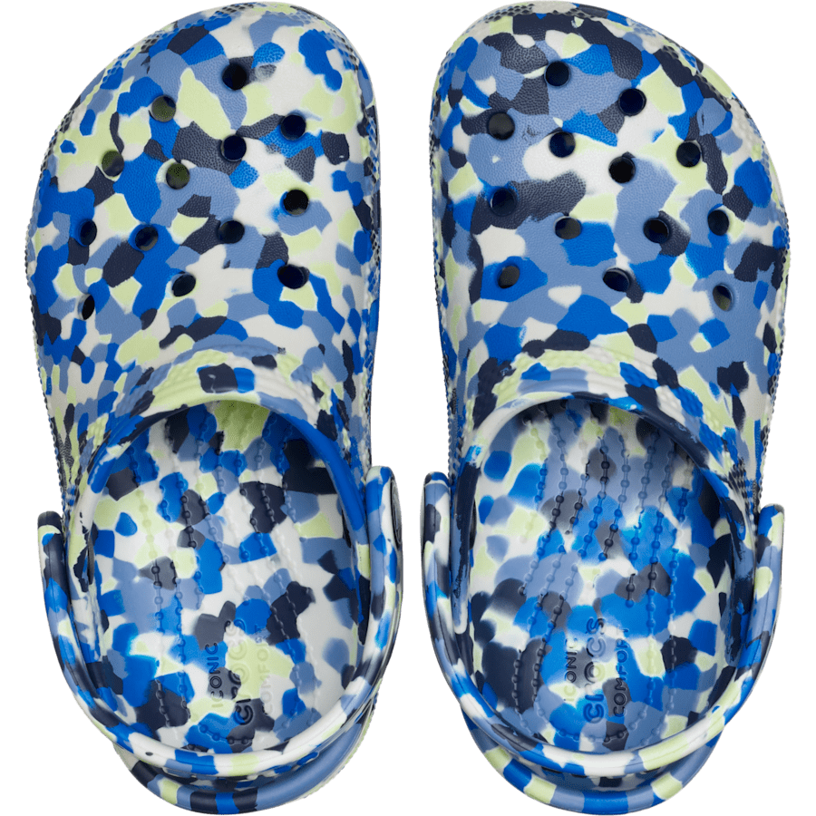 Farbe Toddler Classic Glow Confetti Clog - Draufsicht - Crocs