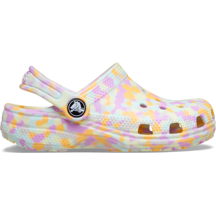 Multi Glow Toddler Classic Glow Confetti Clog - Seitenansicht - Crocs