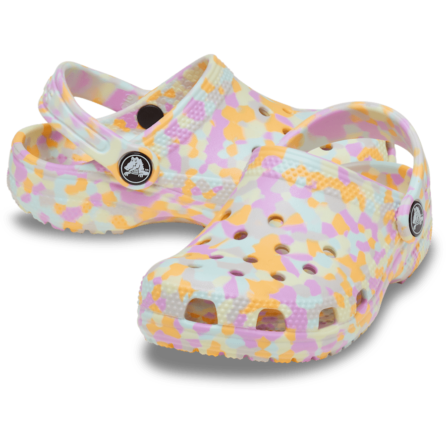 Multi Glow Toddler Classic Glow Confetti Clog - Paar - Crocs