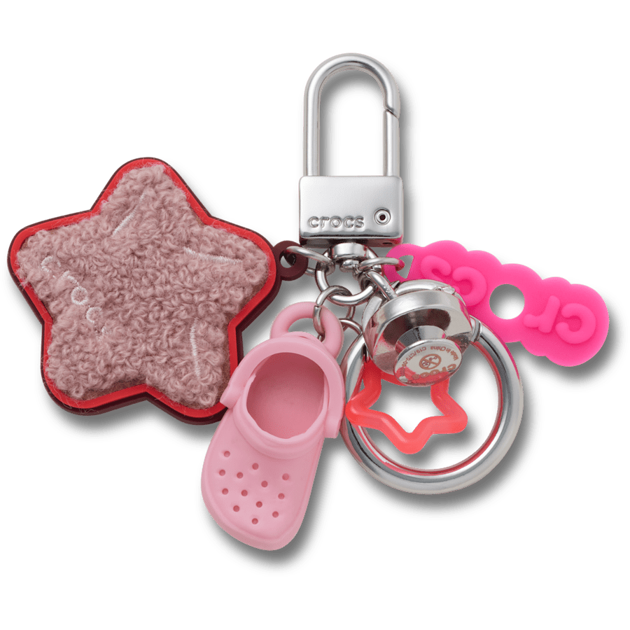 Crocs Retro Star Bag Charm — Pink