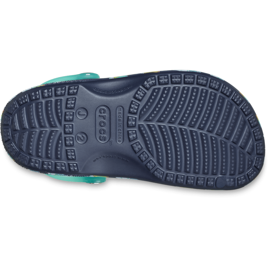 Navy Classic Snow Cone Clog K Navy - Bottom - Crocs