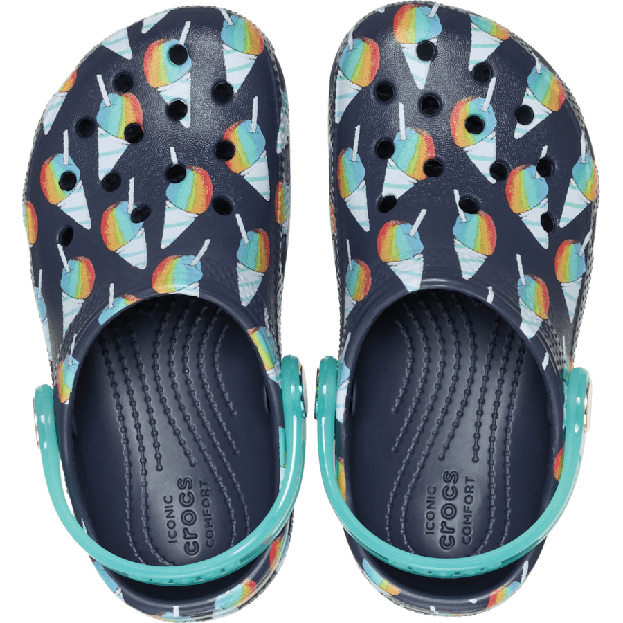 Navy Toddler Classic Snow Cone Clog - Top - Crocs