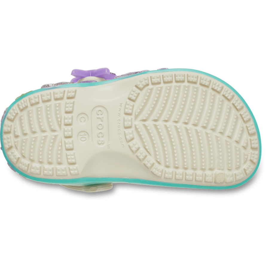Frappé Toddler Classic Sea Sparkle Shaker Clog - Bottom - Crocs