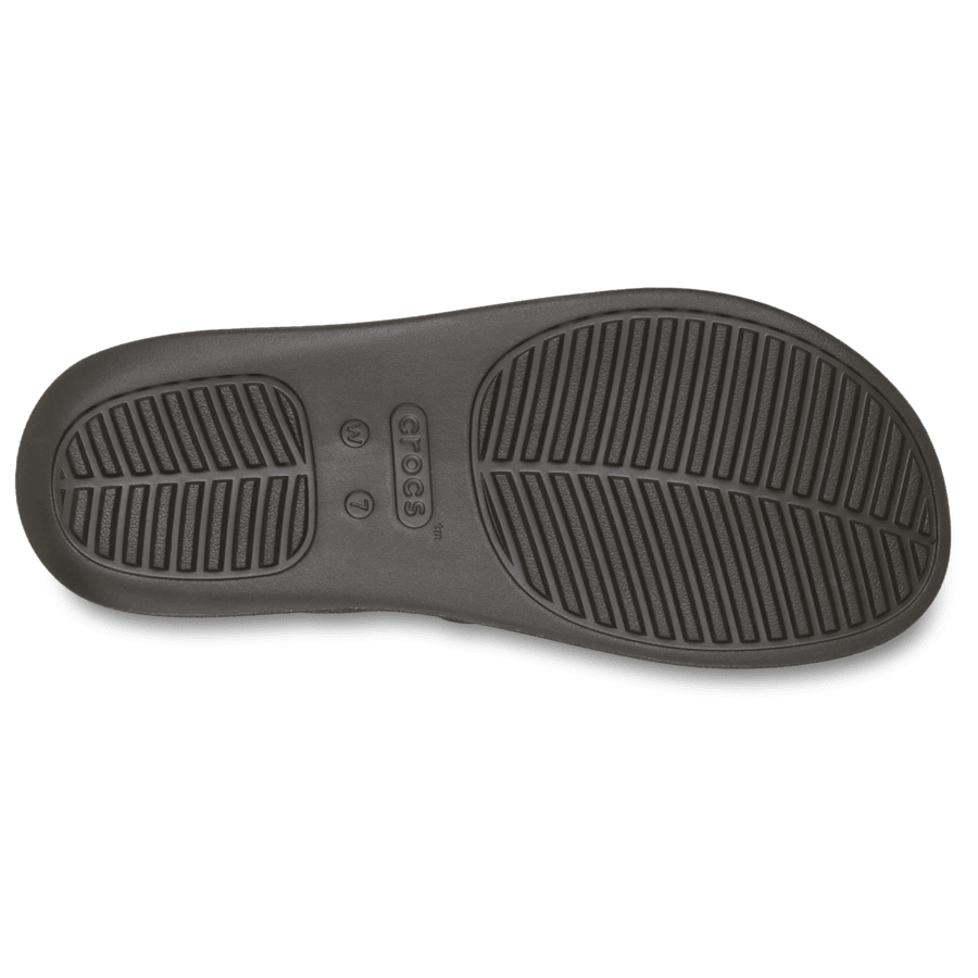 Crocs Getaway Triangle Glimmer Flip — Dark Cocoa