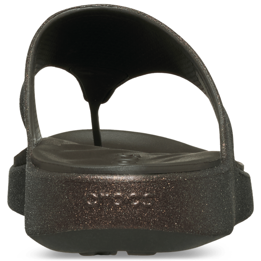 Crocs Getaway Triangle Glimmer Flip — Dark Cocoa