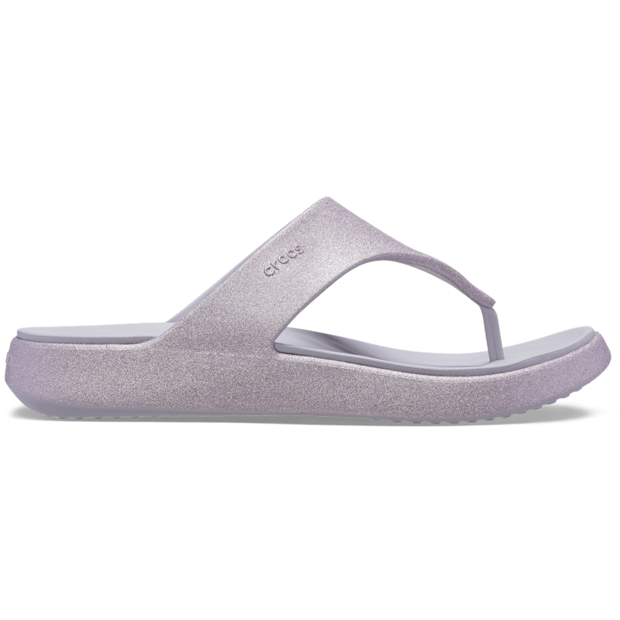 Crocs Getaway Triangle Glimmer Flip — Mauve Mist