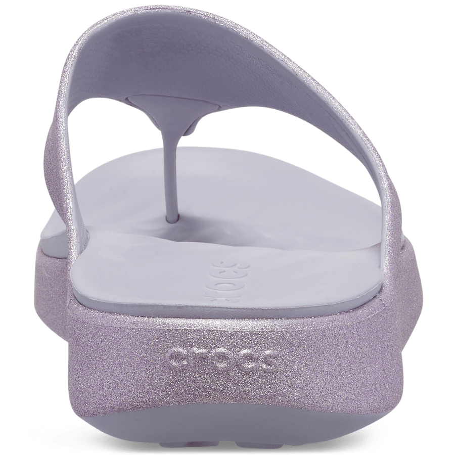 Crocs Getaway Triangle Glimmer Flip — Mauve Mist