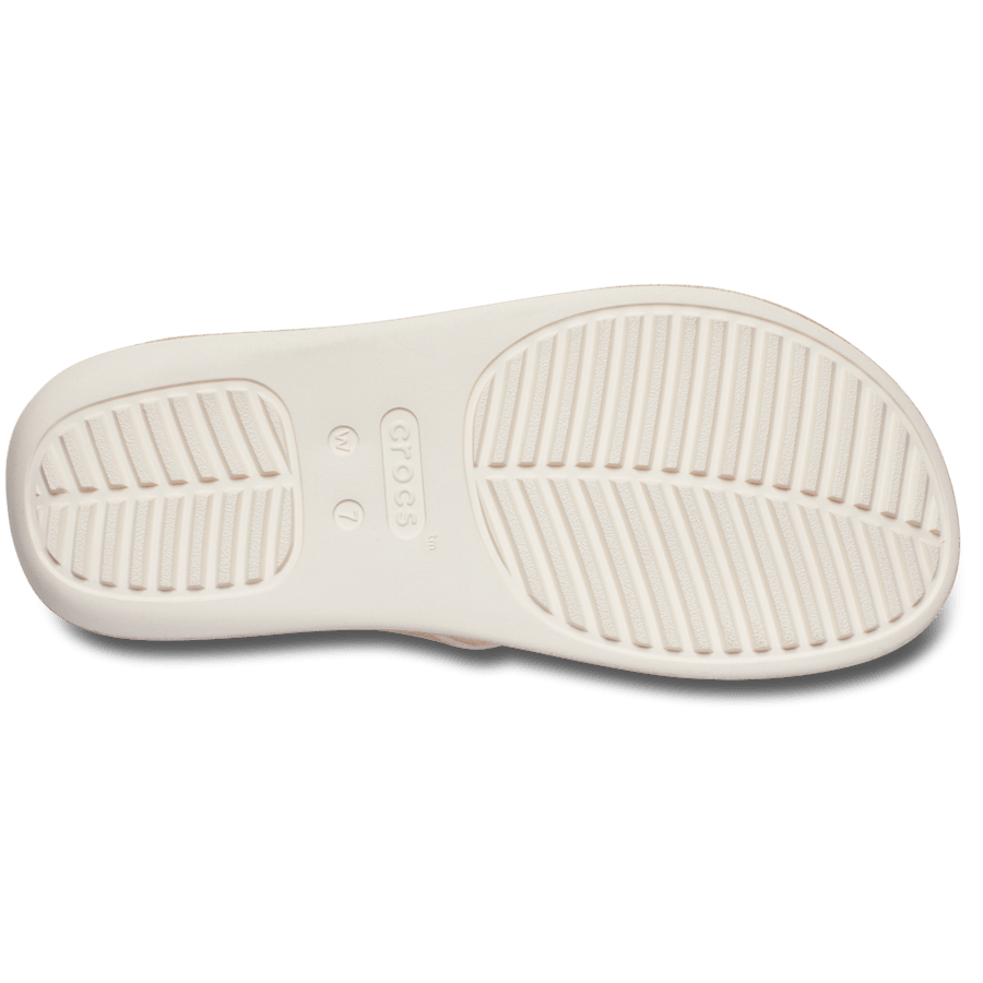 Crocs Getaway Triangle Glimmer Flip — Peach Ice