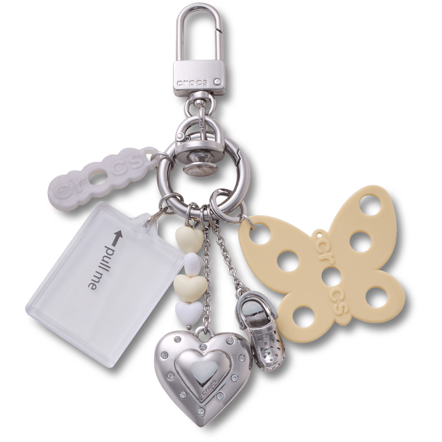 Crocs Picture Frame Bag Charm — Silver