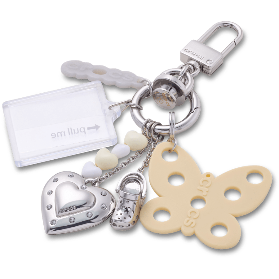 Crocs Picture Frame Bag Charm — Silver