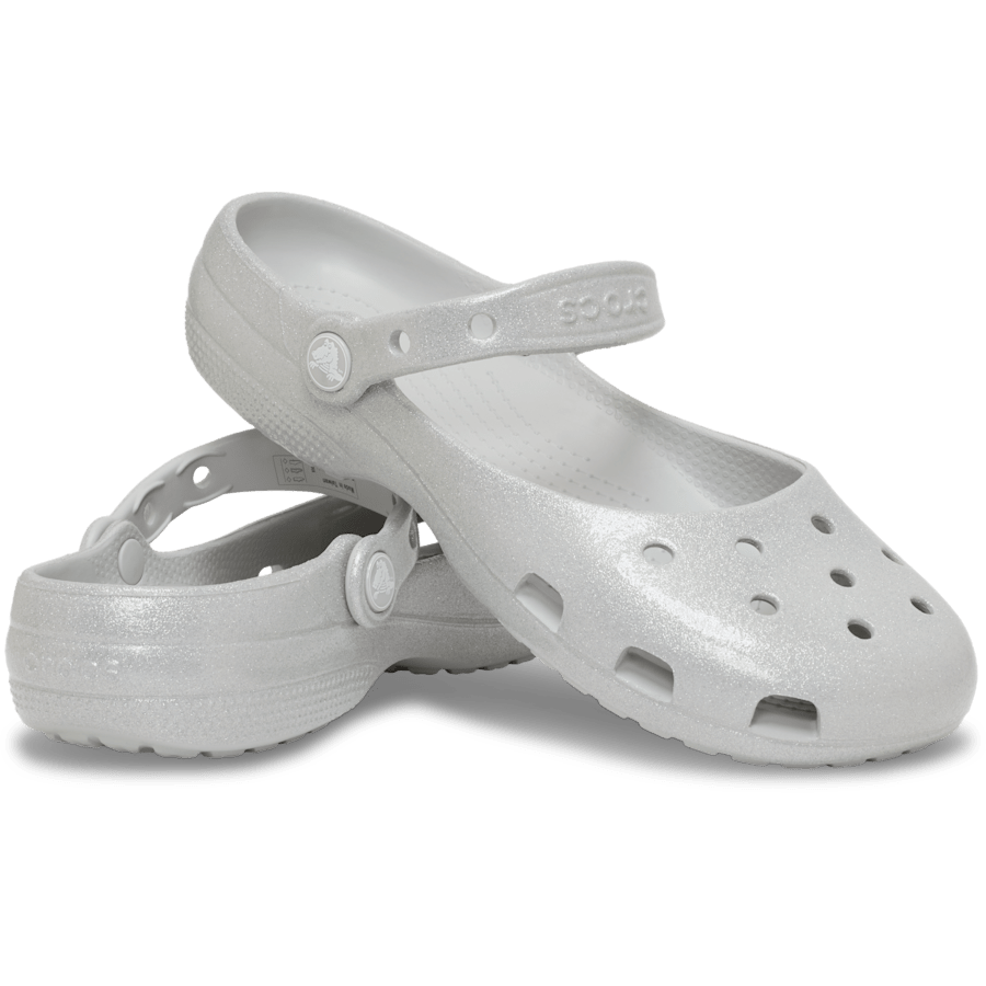 Paillettes argentées Classic Shine Glitter Ballet - Paire - Crocs