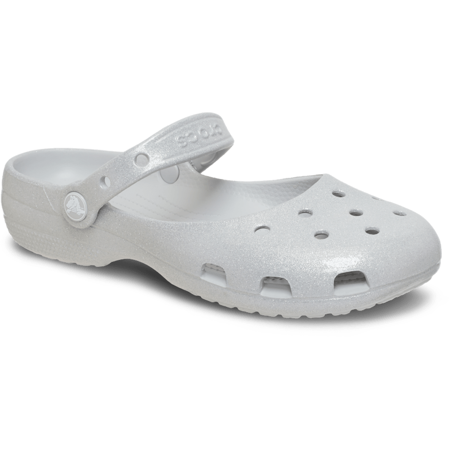 Paillettes argentées Classic Shine Glitter Ballet - Angle - Crocs