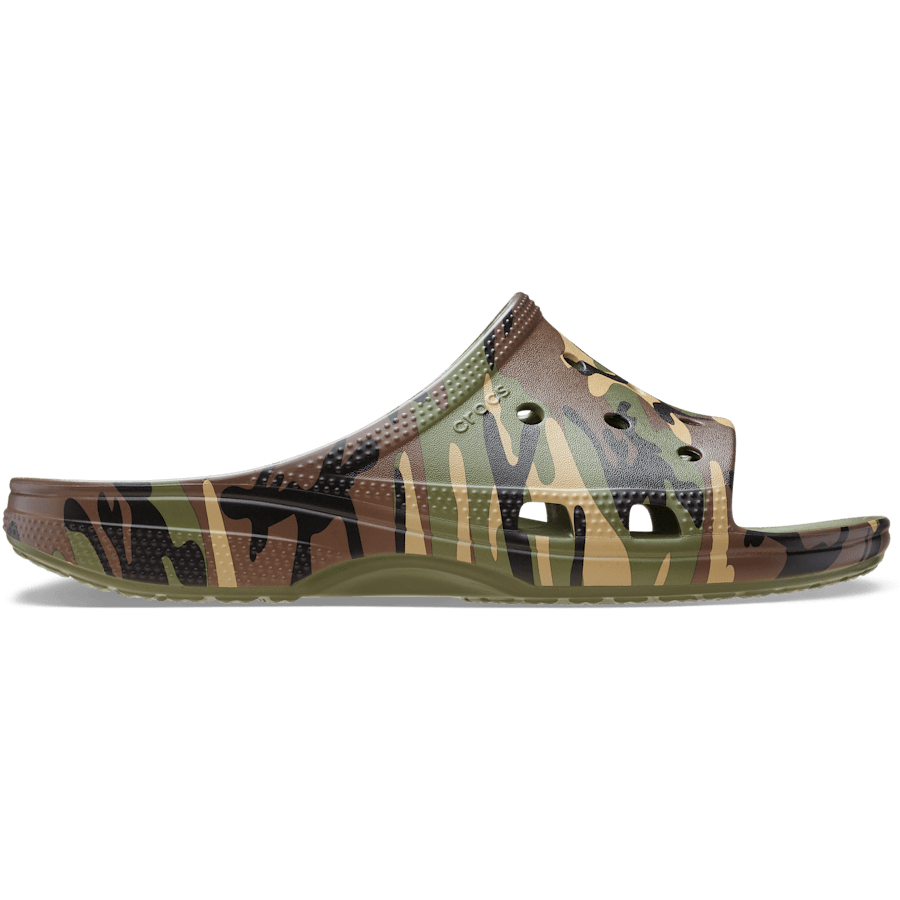 Army Green / Multi Men’s Camouflage Saturday Slide - Side - Crocs