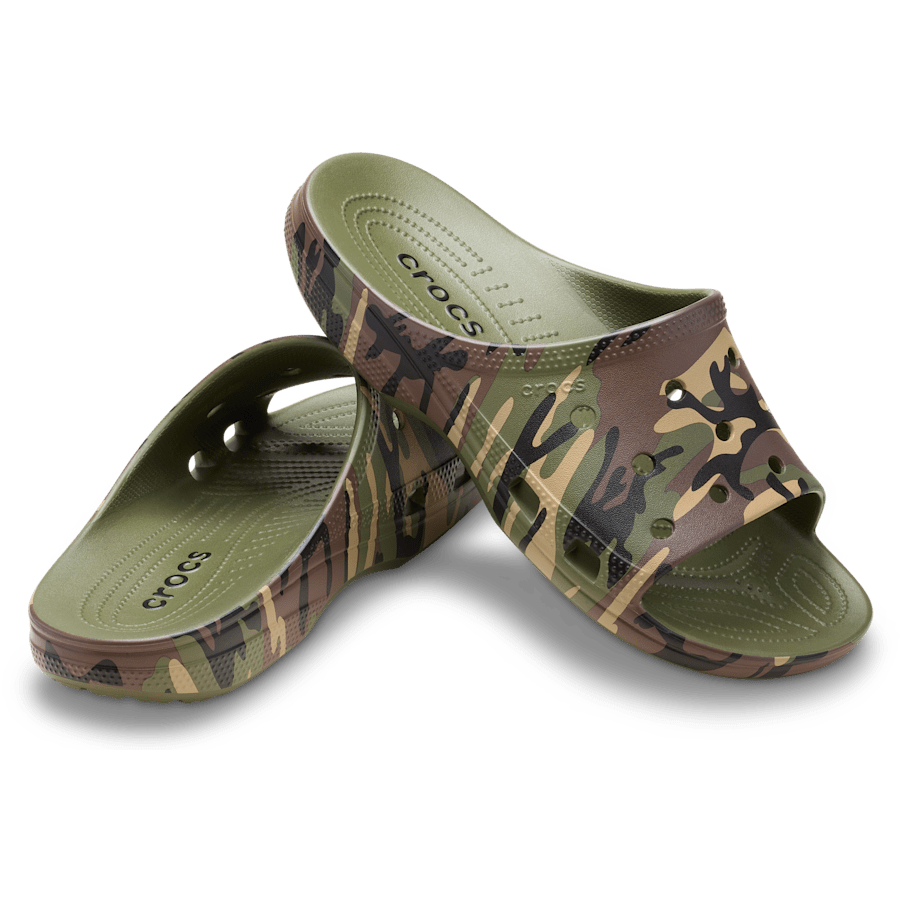 Army Green / Multi Men’s Camouflage Saturday Slide - Pair - Crocs