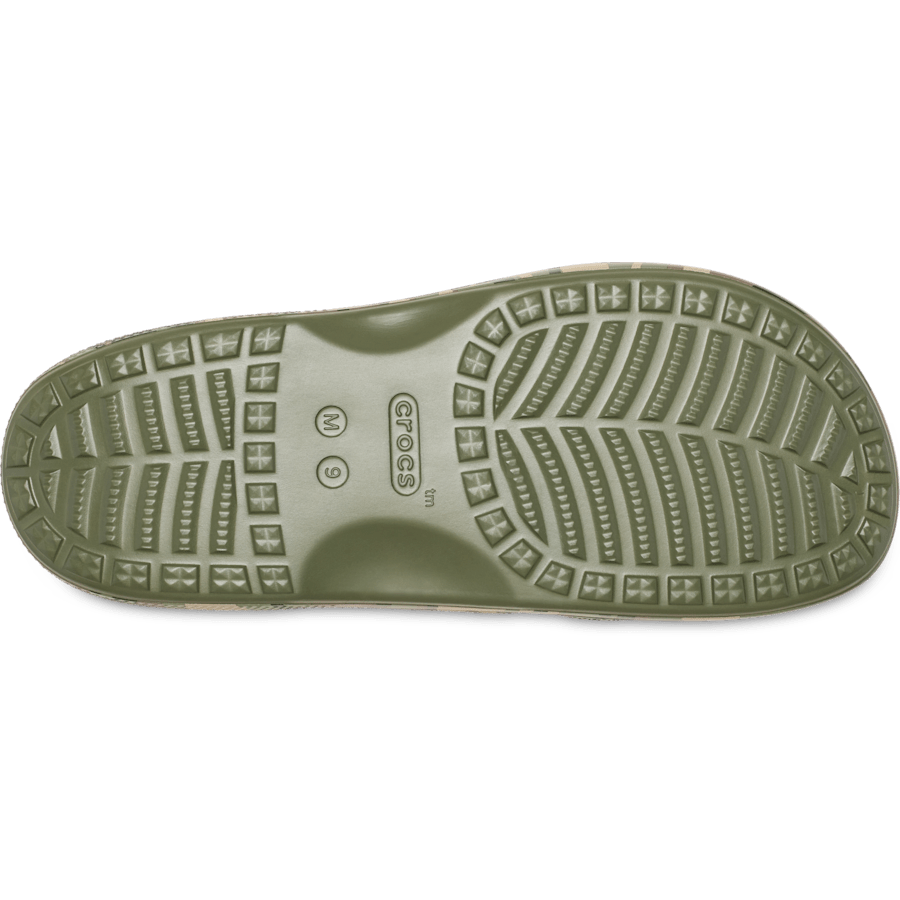 Army Green / Multi Men’s Camouflage Saturday Slide - Bottom - Crocs