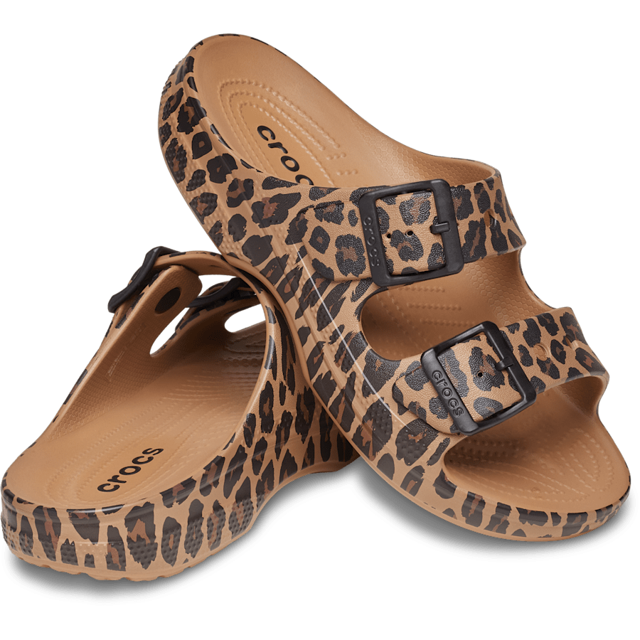 Sepia/Leopard Women's Animal Saturday Sandal - Pair - Crocs
