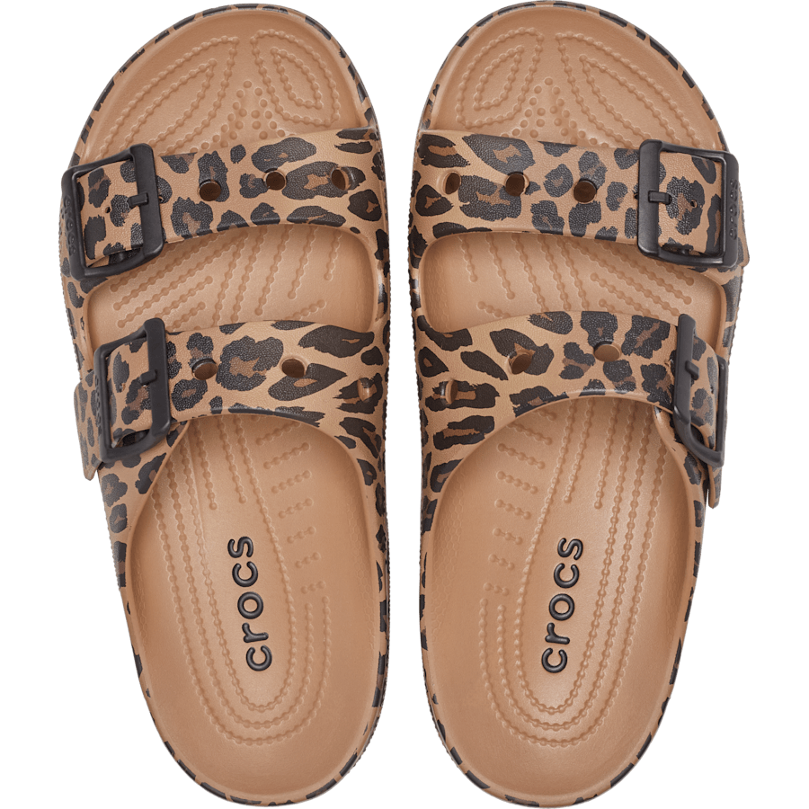 Sepia/Leopard Women's Animal Saturday Sandal - Top - Crocs