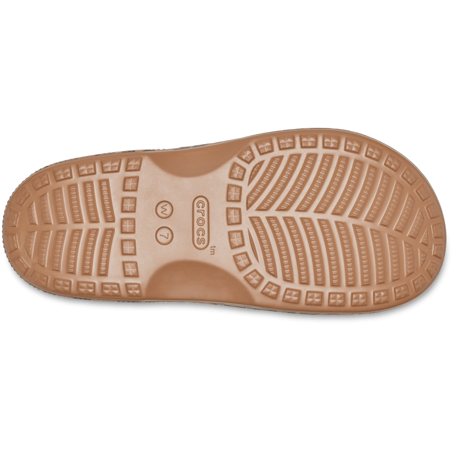 Sepia/Leopard Women's Animal Saturday Sandal - Bottom - Crocs