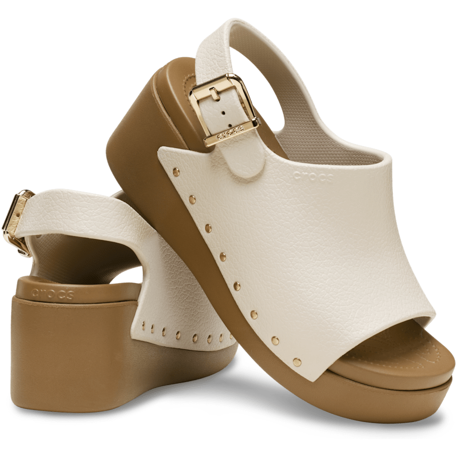 Frappé/Sépia Dylan Studded Platform Slide - Paire - Crocs