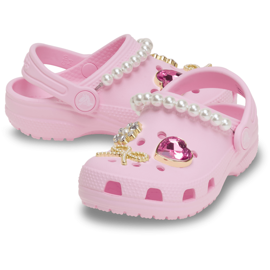 Pink Milk Toddler Classic Pearl Glam Clog - Pair - Crocs