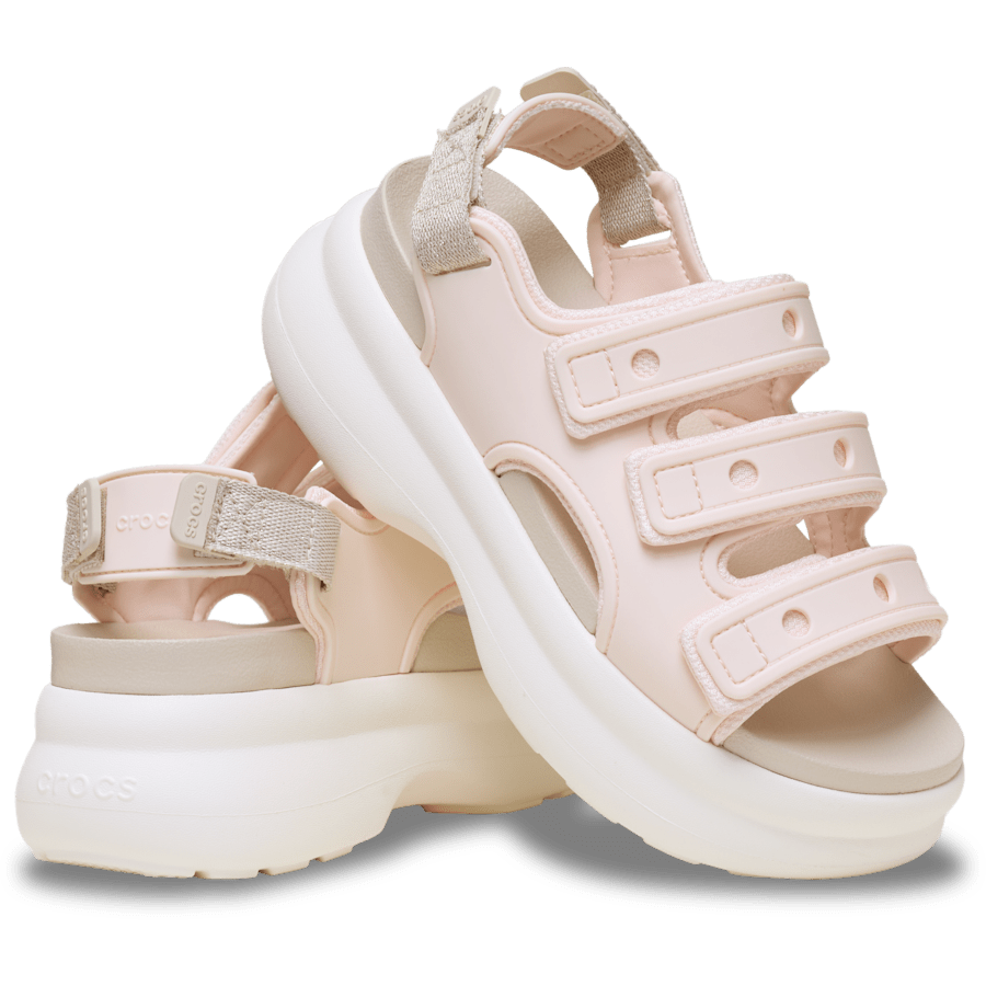 Peach Ice/Frappé/Chalk Soho Sport Shimmer Sandal - Pair - Crocs